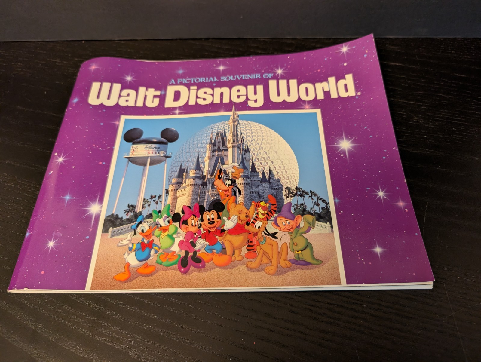“A PICTORIAL SOUVENIR OF WALT DISNEY WORLD” (Softcover, 1988, Disney, 81-pages)