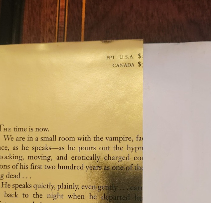 INTERVIEW WITH THE VAMPIRE ANNE RICE 1994 HCDJ ANNIVERSARY EDITION F/NF