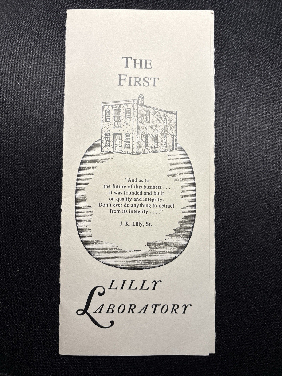 Vintage Eli Lilly Laboratories 1930 The First Drug Medical Research Indianapolis