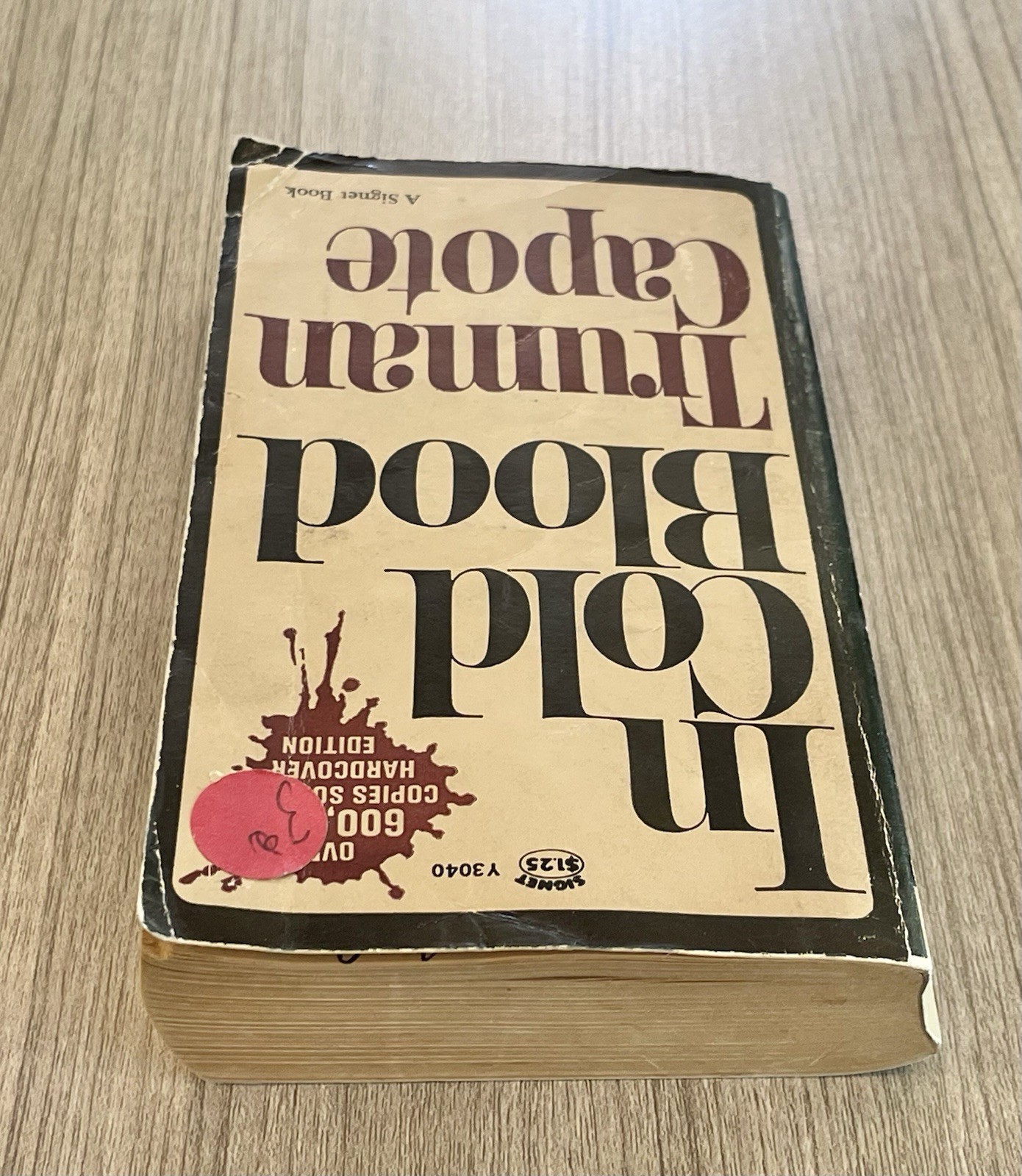 SIGNED (unauth) Truman Capote IN COLD BLOOD 1965 3rd Printing Paperback RARE