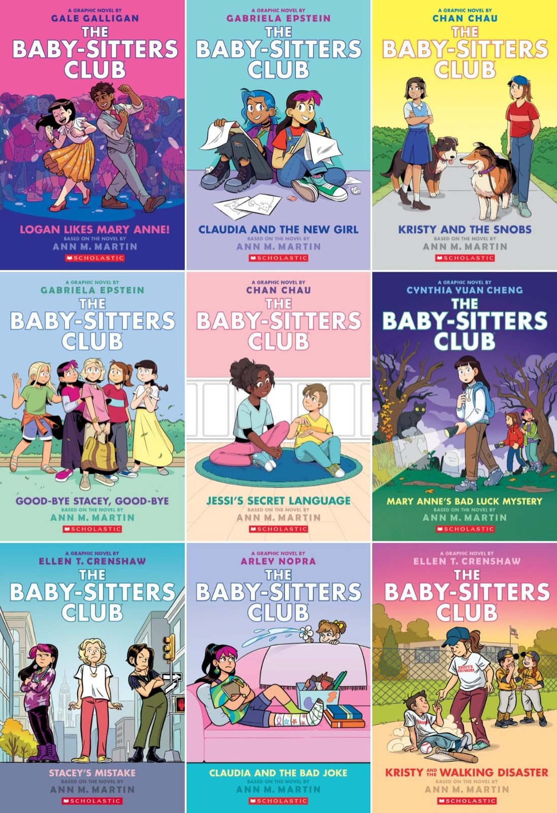 The Baby-Sitters Club Graphix Series 9 Books Set (Book#8-#16)