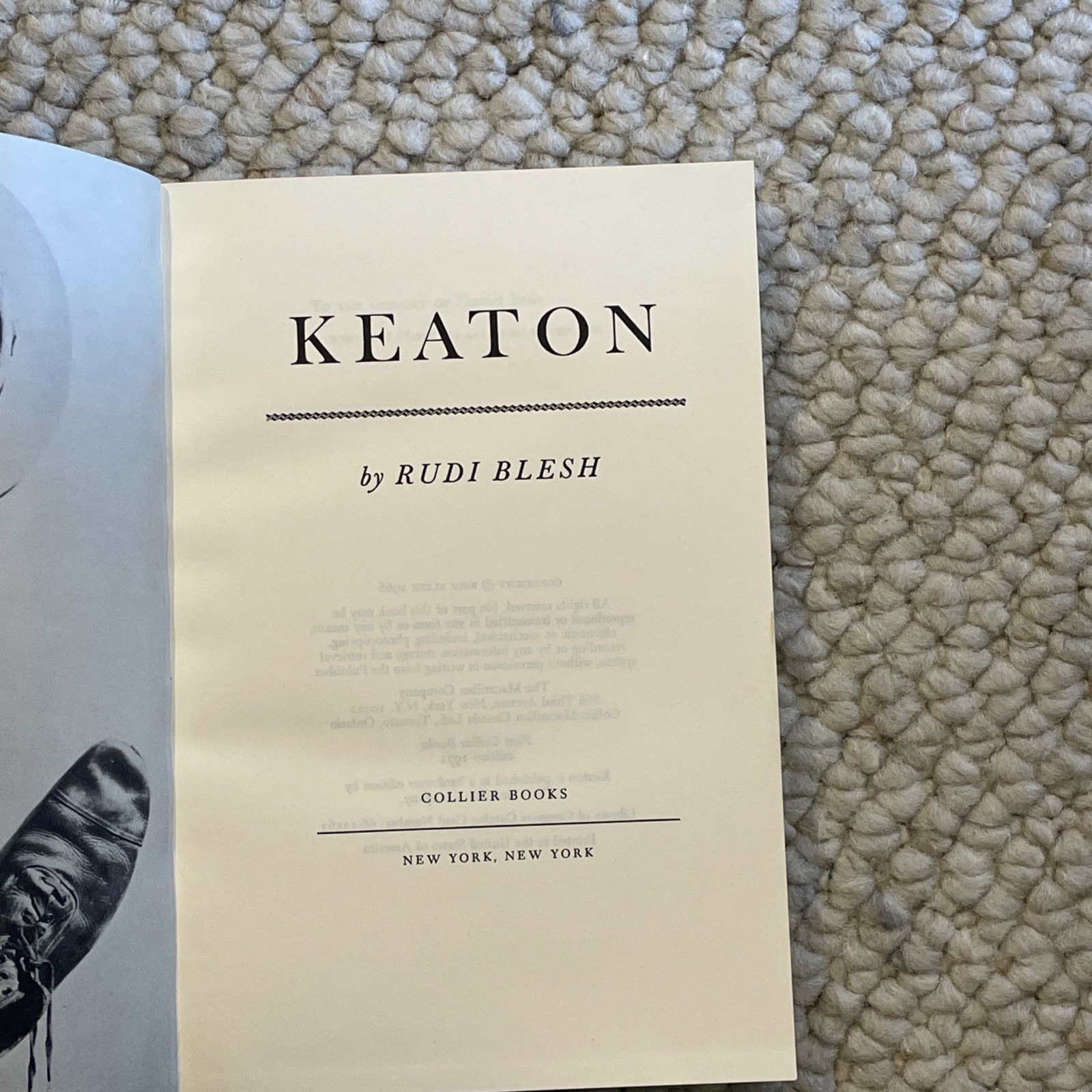 Keaton – Blesh, Rudi Collier Books paperback Book