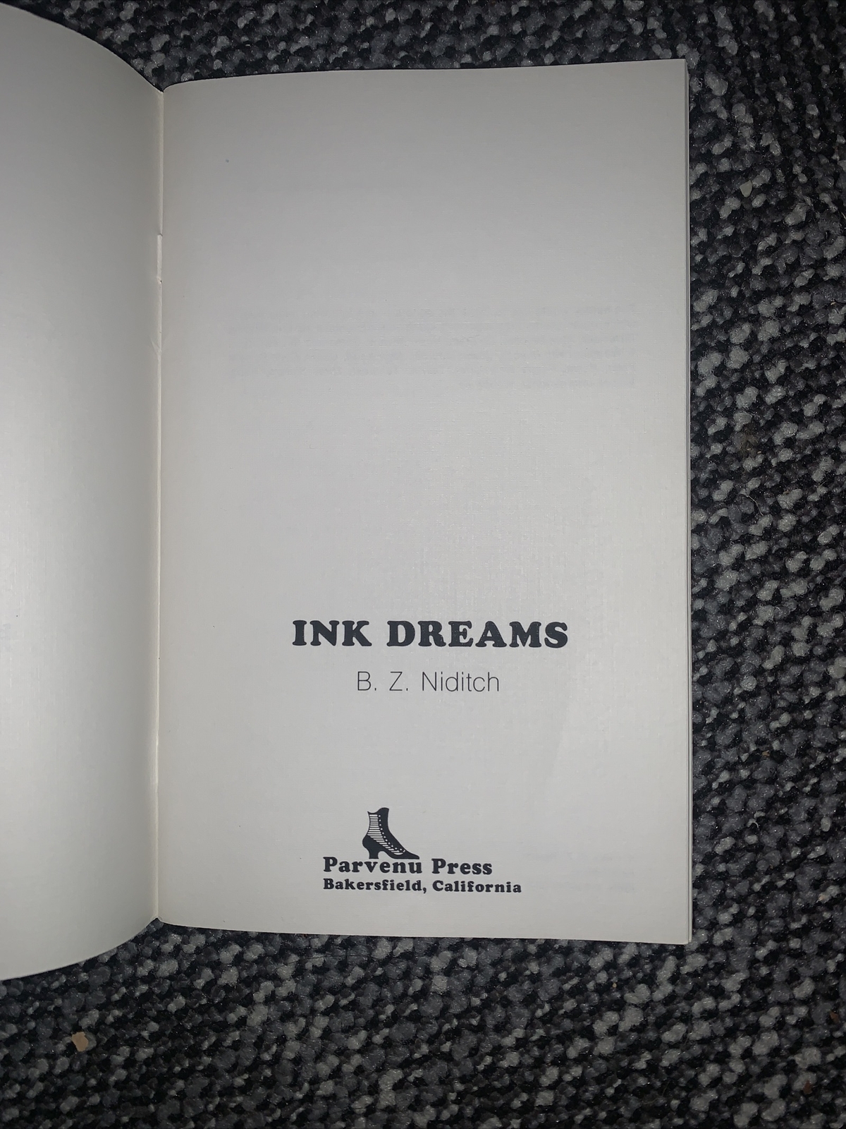Signed First Edition Ink Dreams by B. Z. Niditch 1986