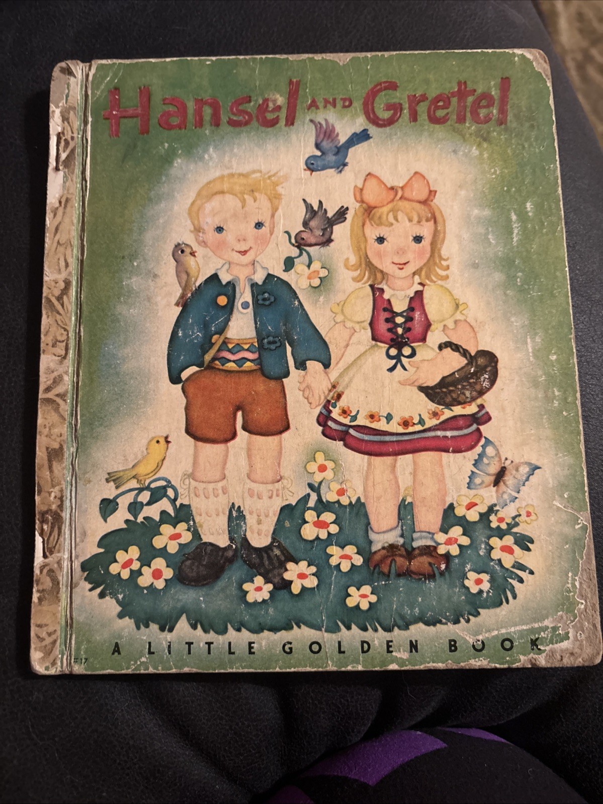 1943 Hansel and Gretel A Little Golden Book “H” Edition Nice Vintage No Name