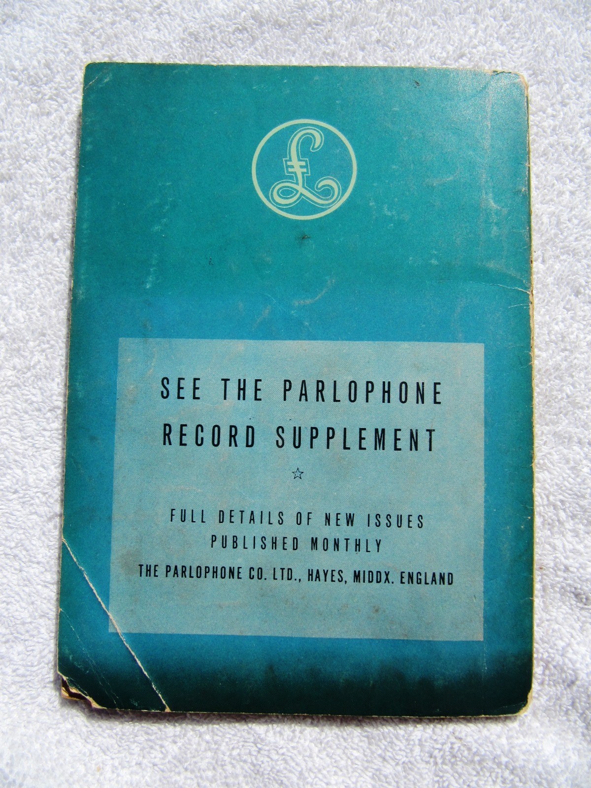 1949-50 British PARLOPHONE RECORDS Complete Catalogue Record Catalog Jazz Opera