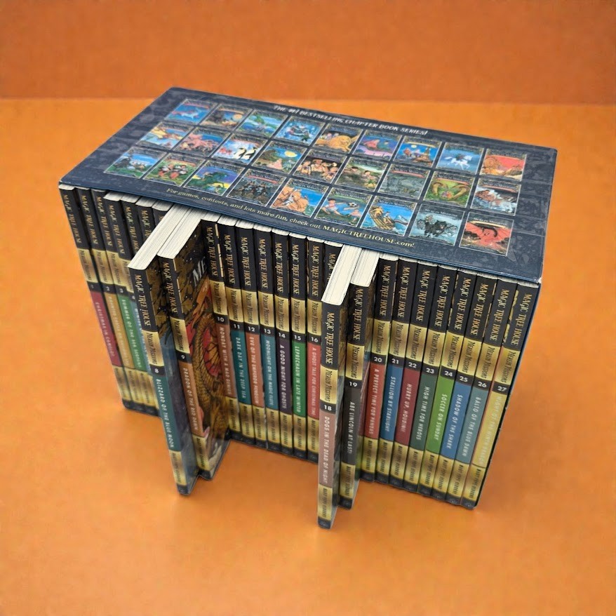 Set A: Magic Tree House Merlin Missions Complete Books 1-27 NEW Unread Open Box