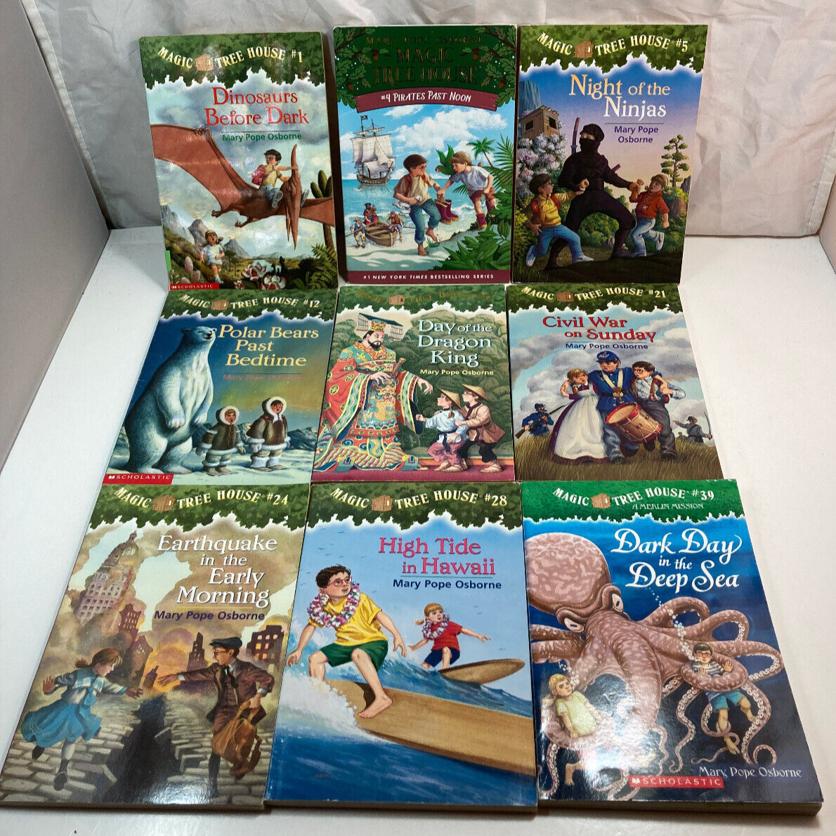 Magic Tree House 9 PB Book Lot 1 4 5 12 14 21 24 28 39 Dark Day In The Deep Sea