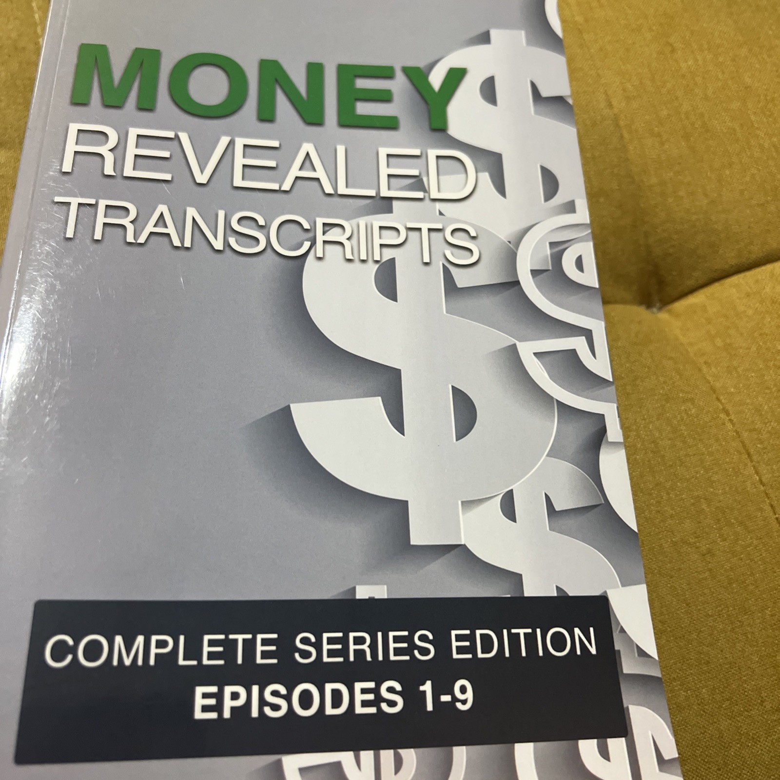 Money Revealed Transcripts Complete Series Episodes 1-9 Paper Back Book Free 🎁
