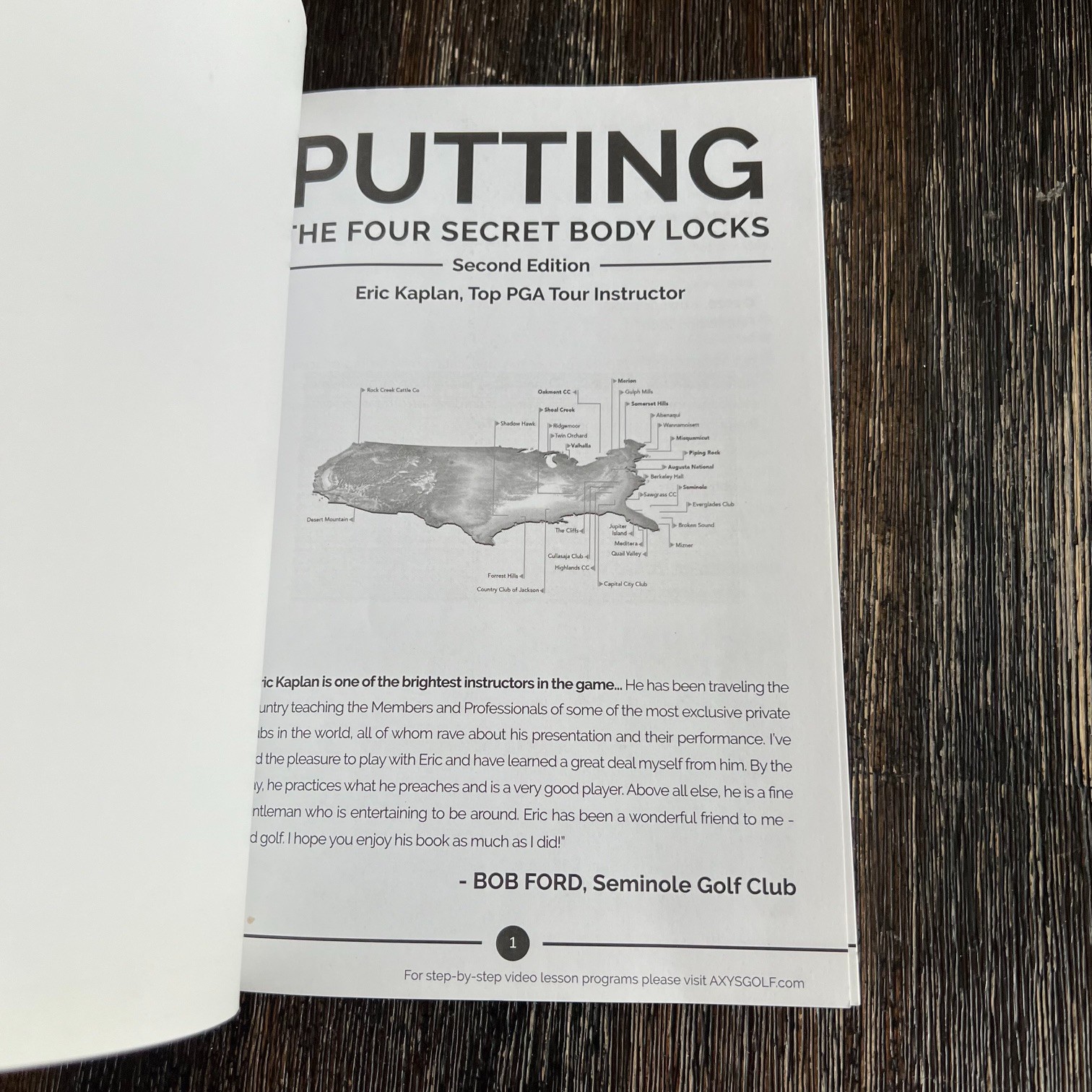 Putting The Four Secret Body Locks Eric Kaplan 2nd Edition Golf Paperback 2020