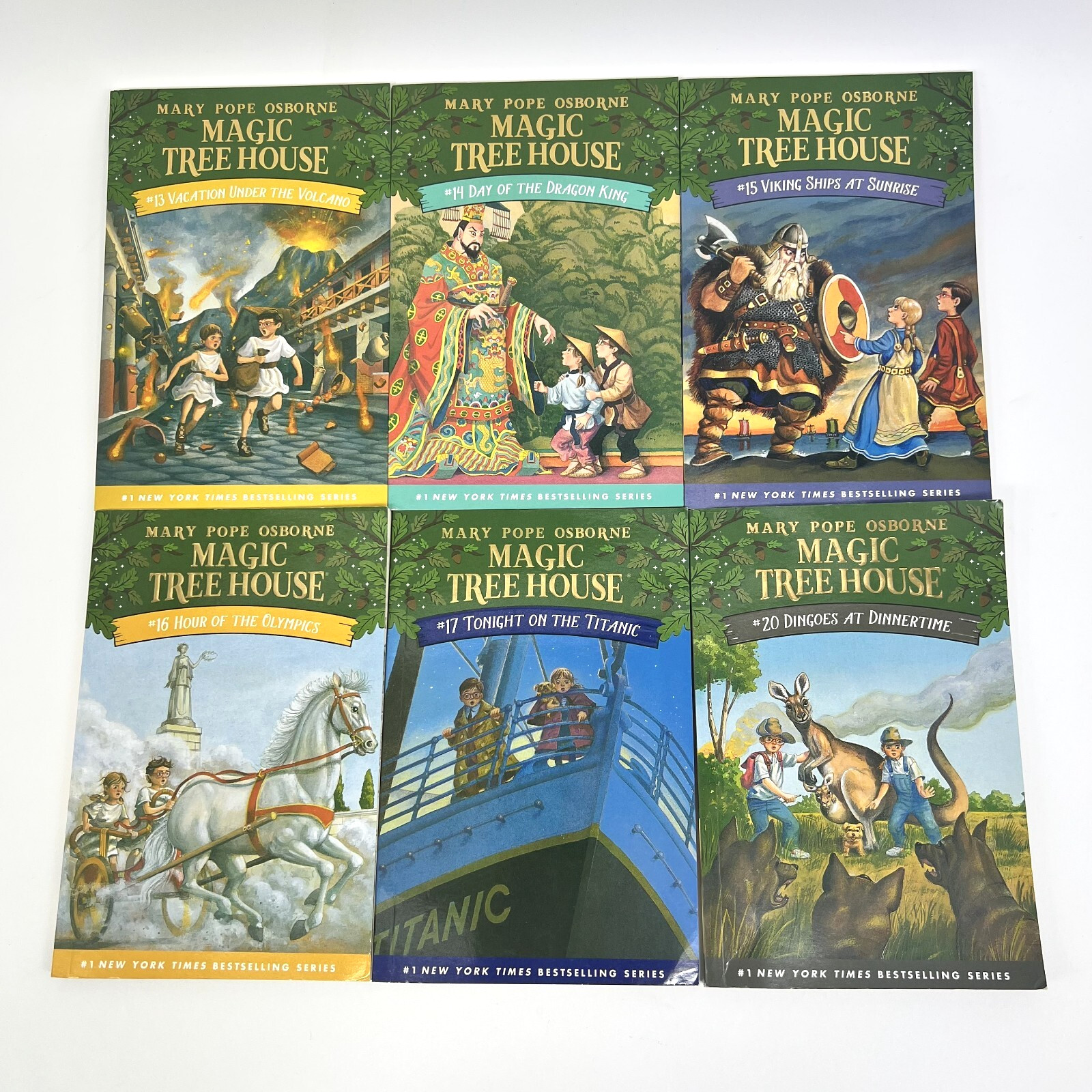 Magic Tree House Series Mary Pope Osborne paperback vol 13 14 15 16 20 Set of 5