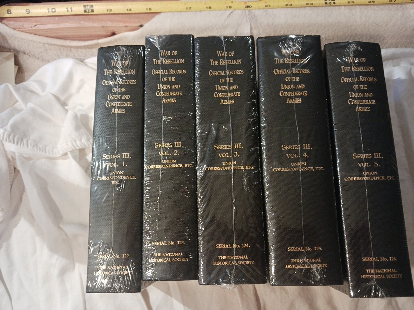 War of the rebellion official records of the Union & Confederate armies 5 books