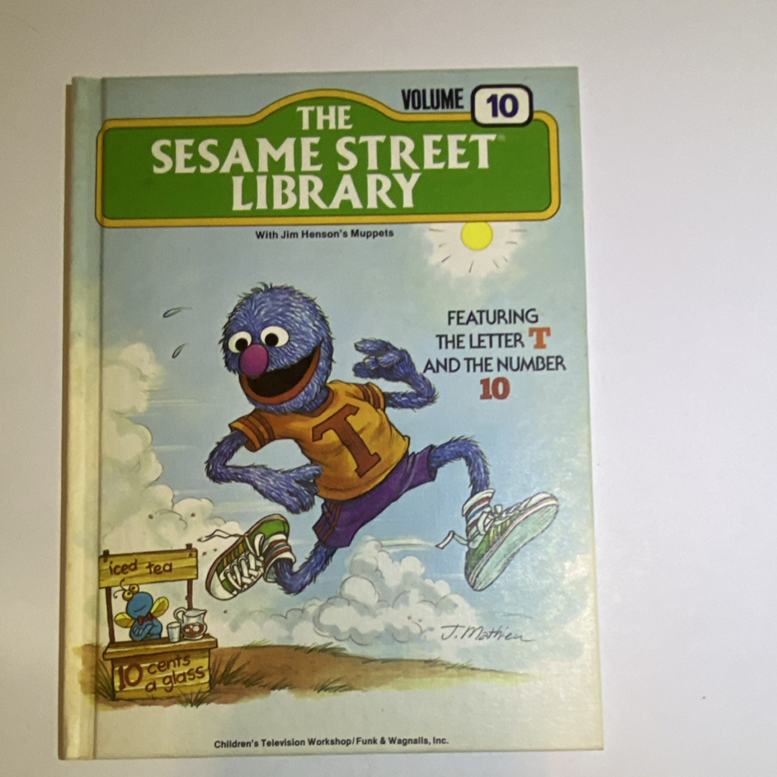 The Sesame Street Library Vol 10 Illustrated Hardcover, ABCs, Numbers