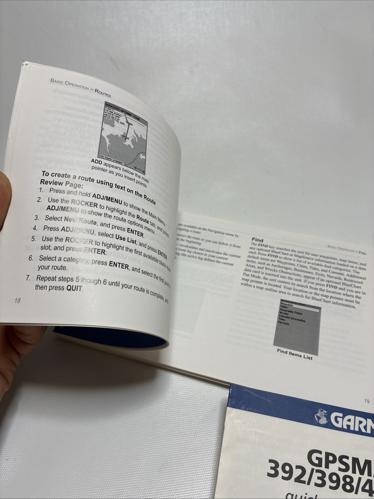 Garmin GPSMAP 392/398 492/498 Owners Manual: 111 Pages Black and White