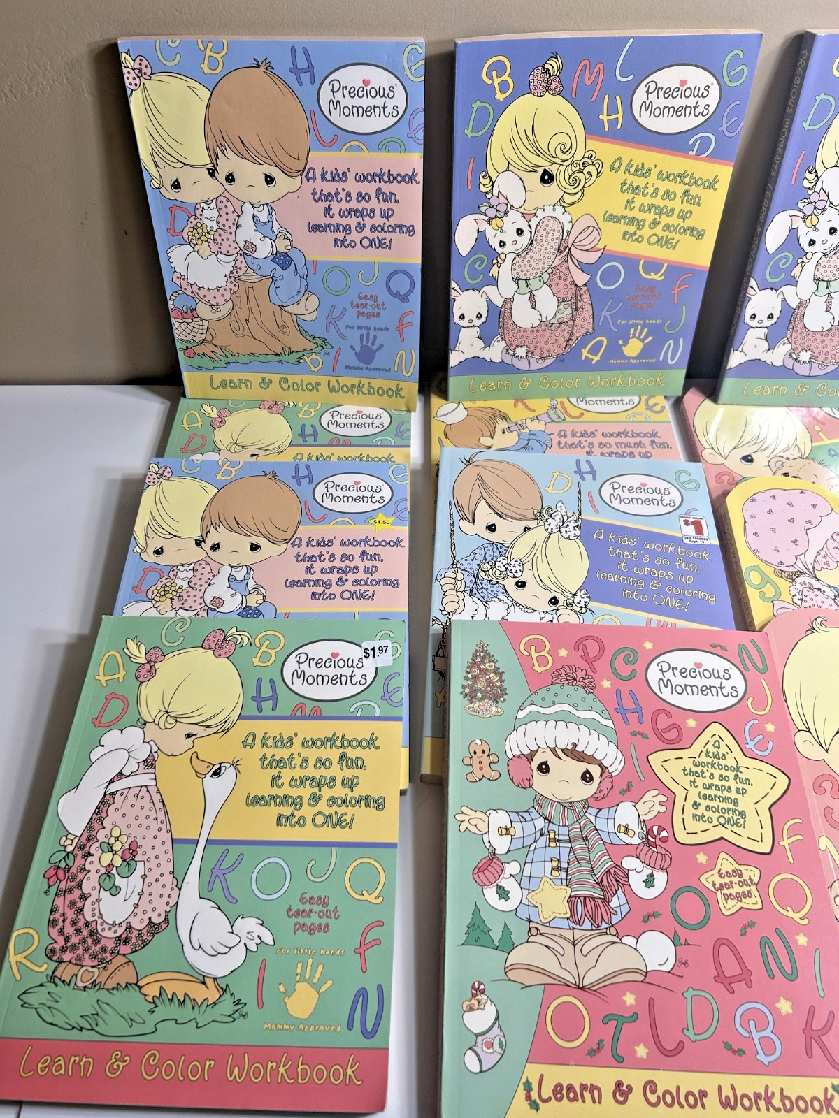 NEW Vintage Lot of 17 Precious Moments Coloring Activity Books Book UNUSED ++
