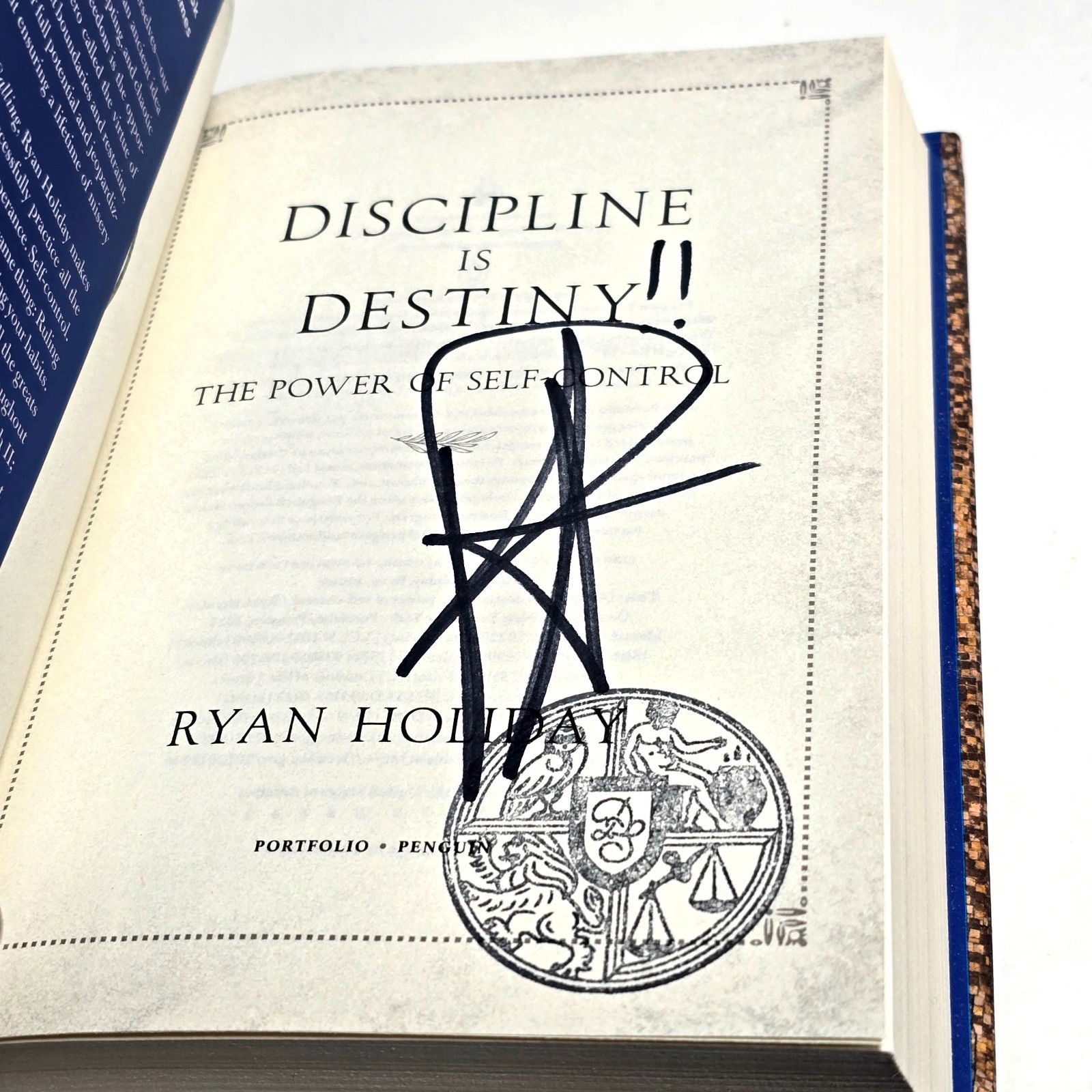 Discipline Is Destiny—AUTOGRAPHED by Ryan Holiday—HC, FREE PRIORITY MAIL (I3-148