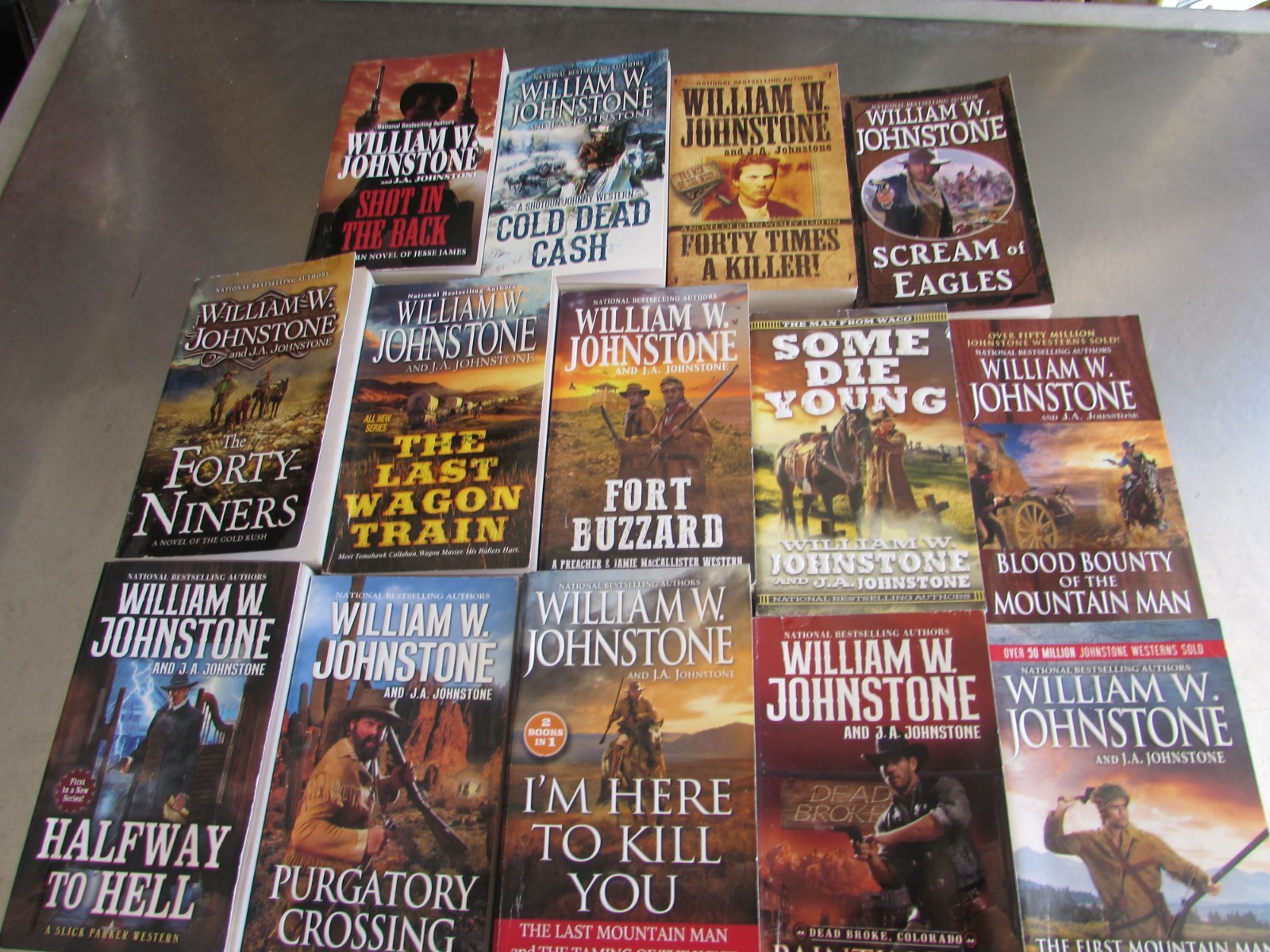 Lot of 14 William W. Johnstone J.A. Johnstone Western Paperback Books 2024 /2025