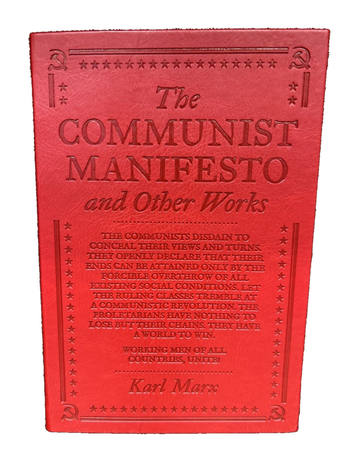❤THE COMMUNIST MANIFESTO & Other Works by Karl Marx Faux Leather Flex Bound NEW