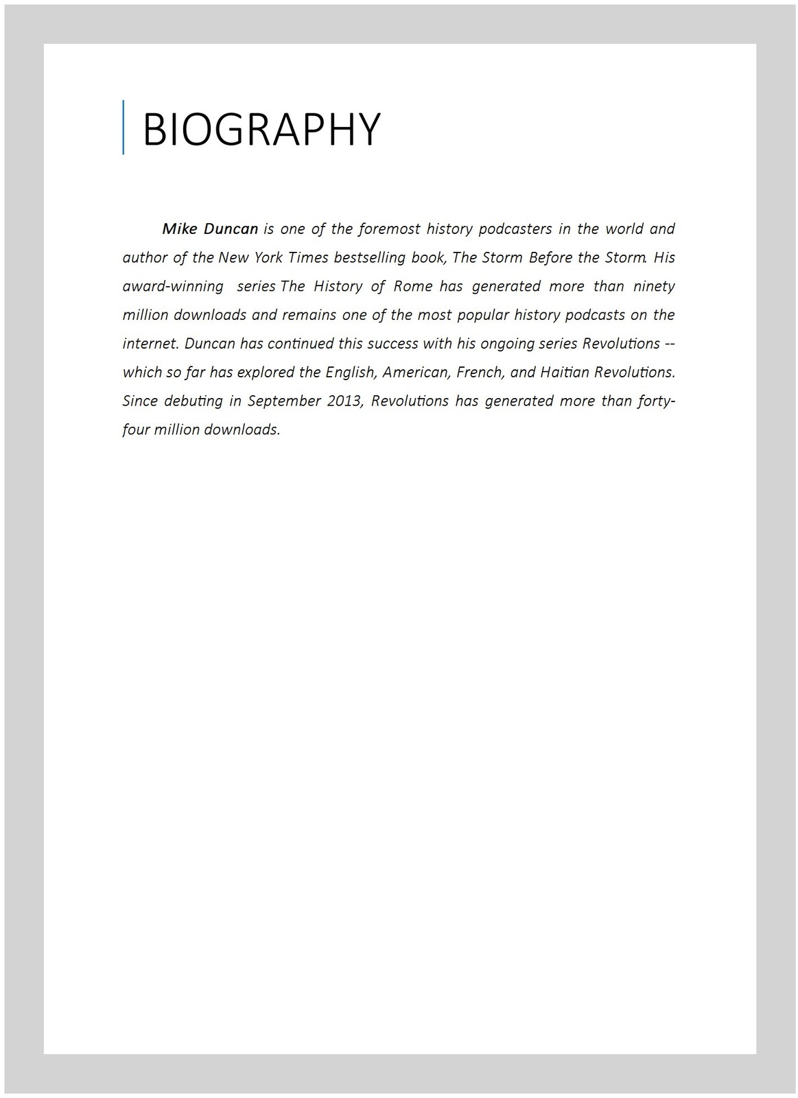 Storm Before the Storm : The Beginning of the End of the Roman Republic, Hard…