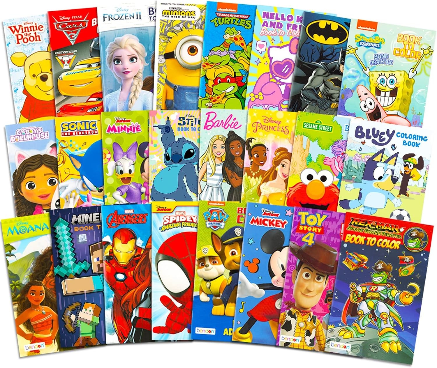 24 Pack Small Coloring Books for Kids Ages 4-8, 2-4 – Bulk Coloring Bundle