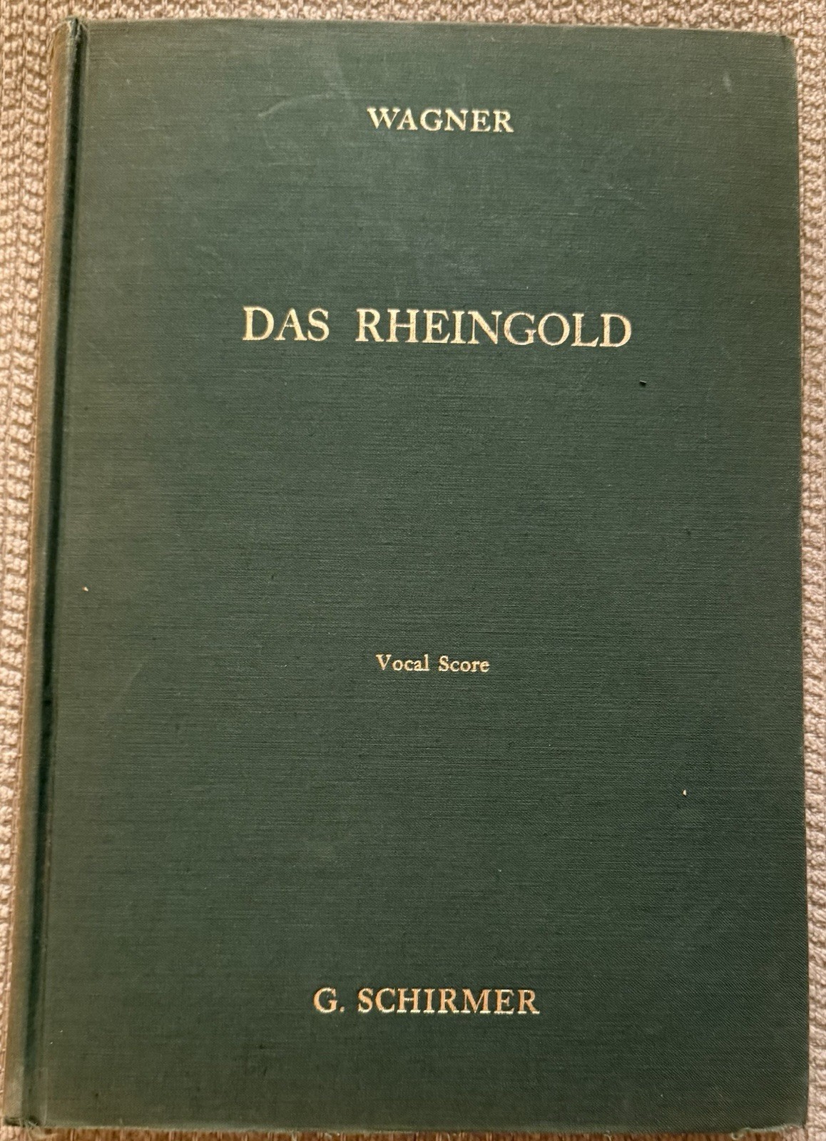 WAGNER: Das Rheingold- Vocal Score (Schirmer Hardcover), Hermann Uhde headshot
