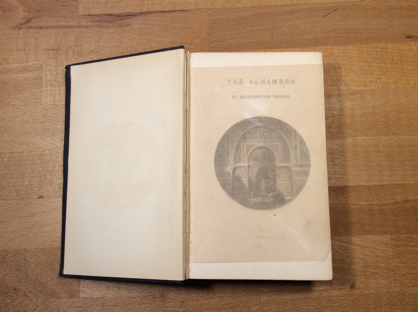 The Alhambra, Washington Irving, 1889 Hardcover, Some Markings