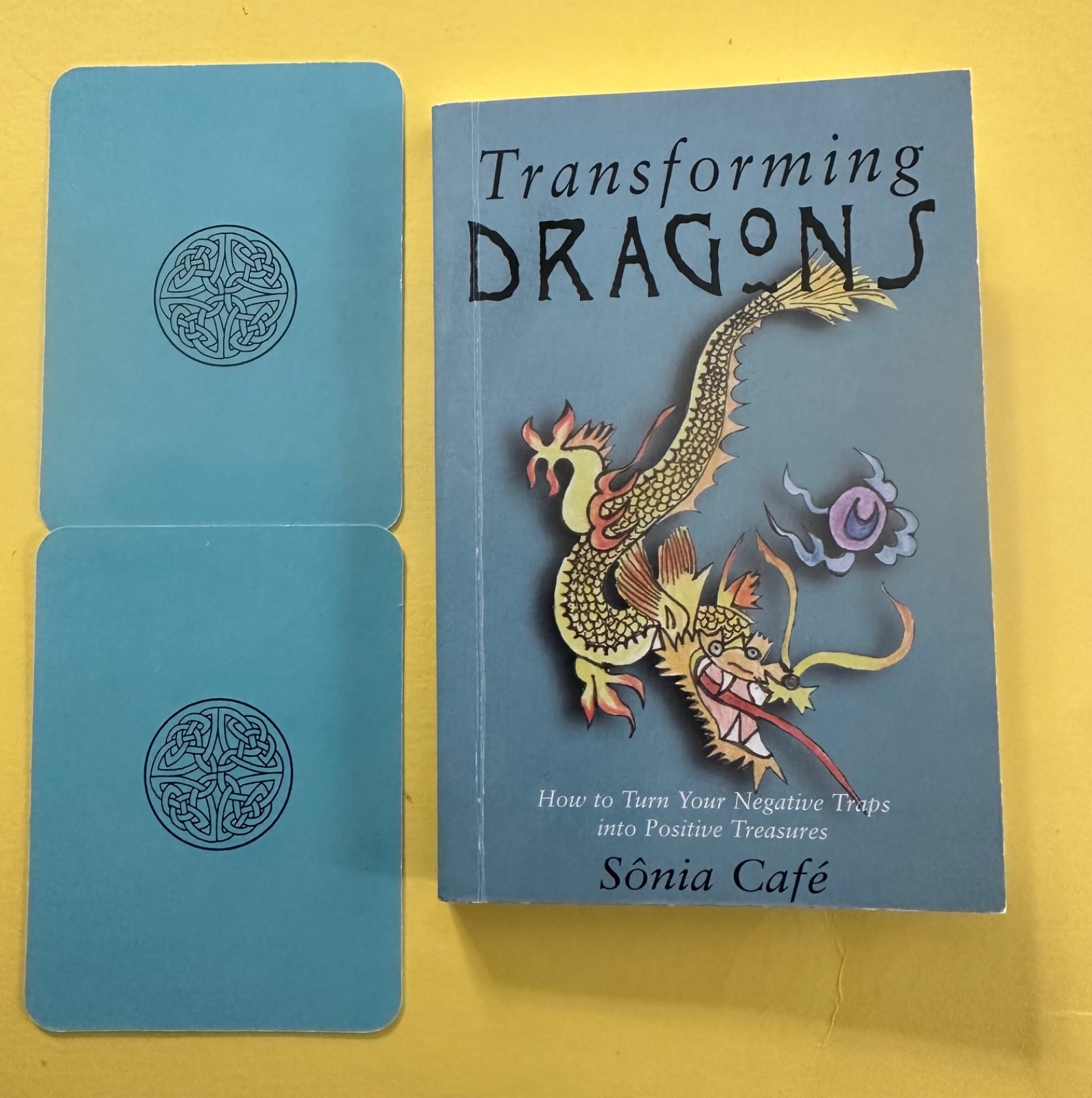 Transforming Dragons by Sonia Cafe Book and 64 Full Color Dragon Cards