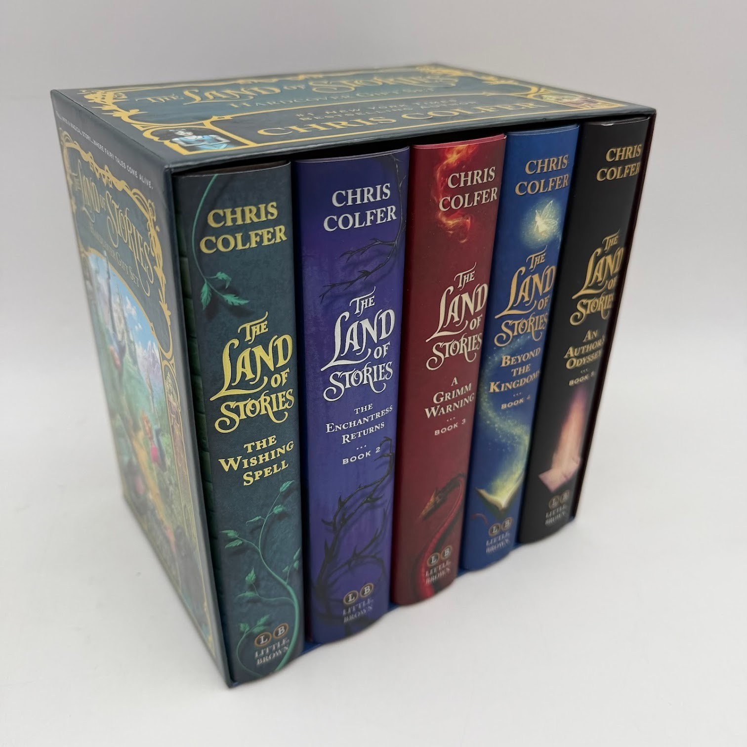 Land of Stories Hardcover Gift Set by Chris Colfer (2016, Hardcover) Vol. 1-5