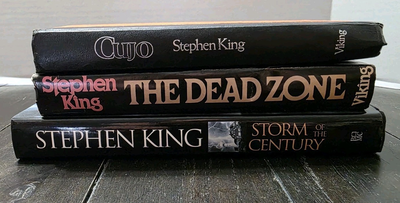 Lot Of 3 Book Club Ed Stephen King Books Cujo Has No DJ – All Hardcover
