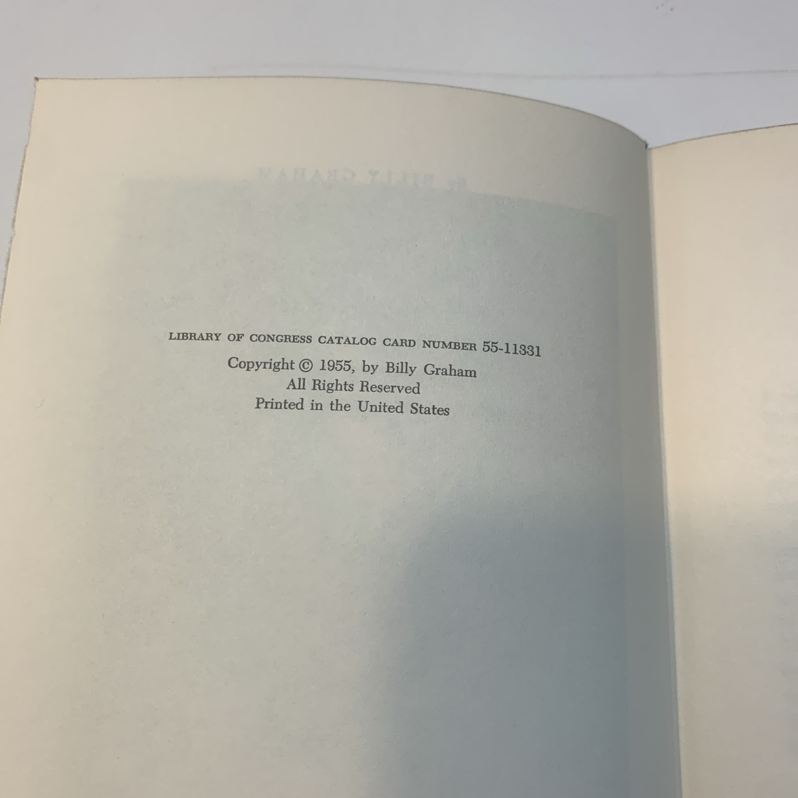 Billy Graham 1955 Secret Of Happiness – Signed
