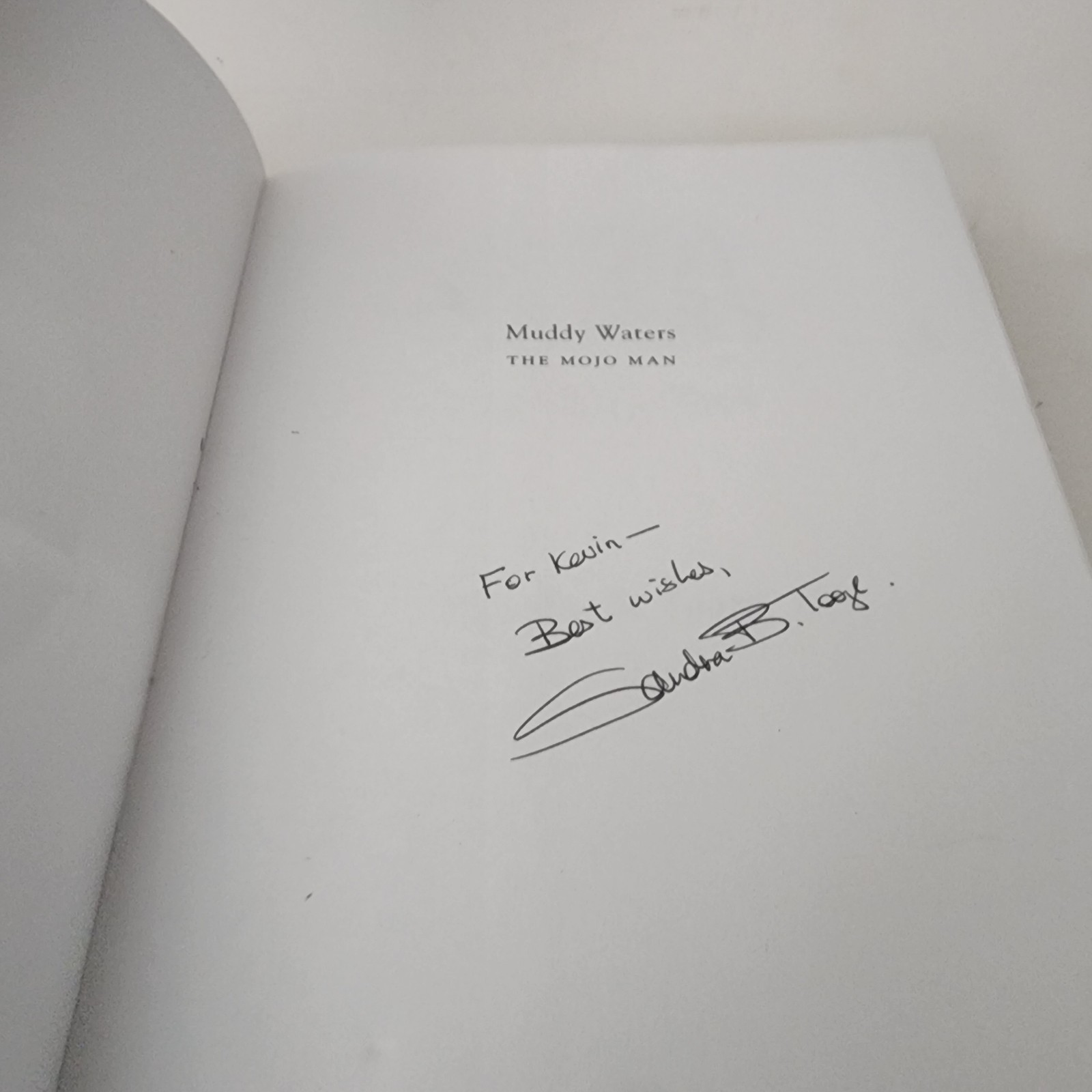 Muddy Waters The Mojo Man Sandra B. Tooze SIGNED 1st Ed Paperback ECW Press 1997