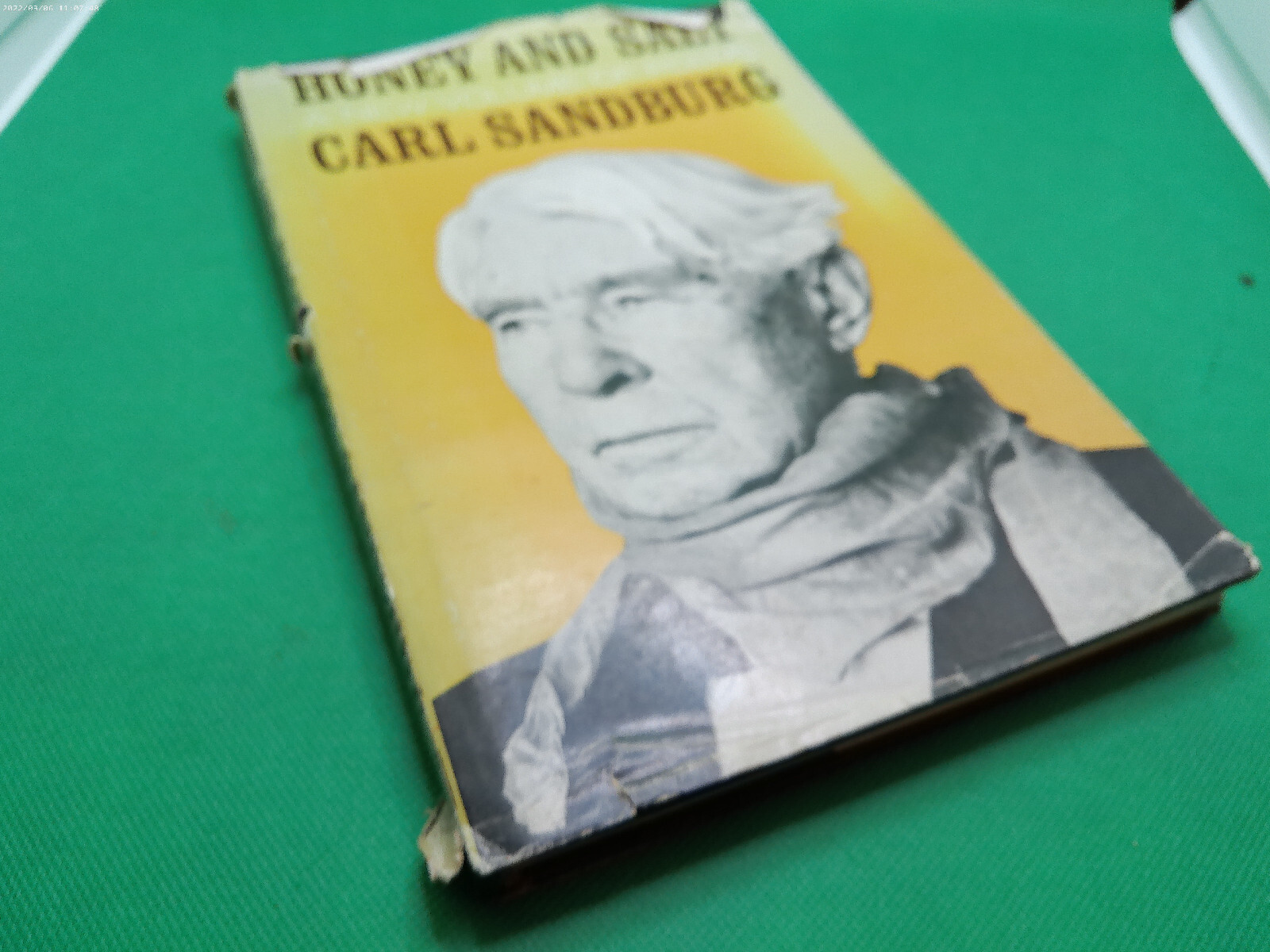 Carl Sandburg Honey and Salt poems HB w DJ book 1st edition 1963