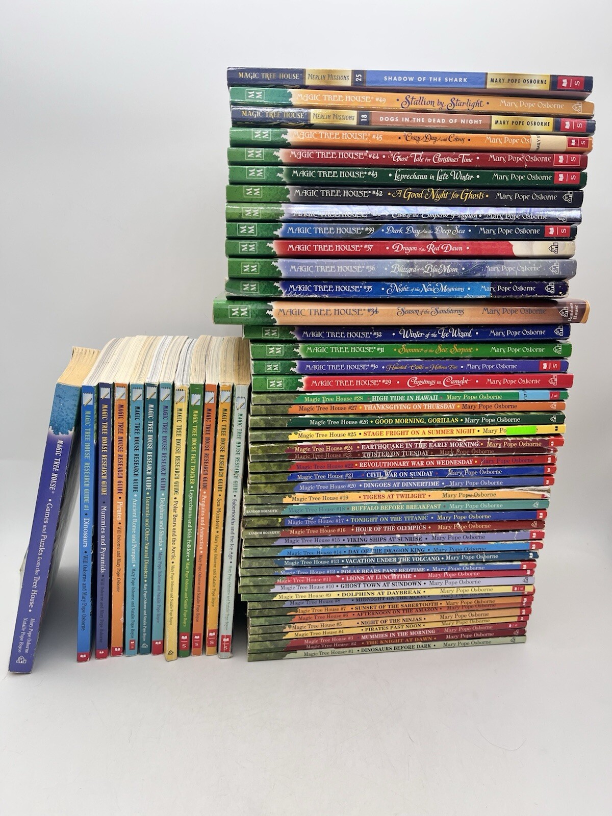 HUGE Lot of 57 The Magic Tree House Series Books Not Complete Set Most SC 1 HC