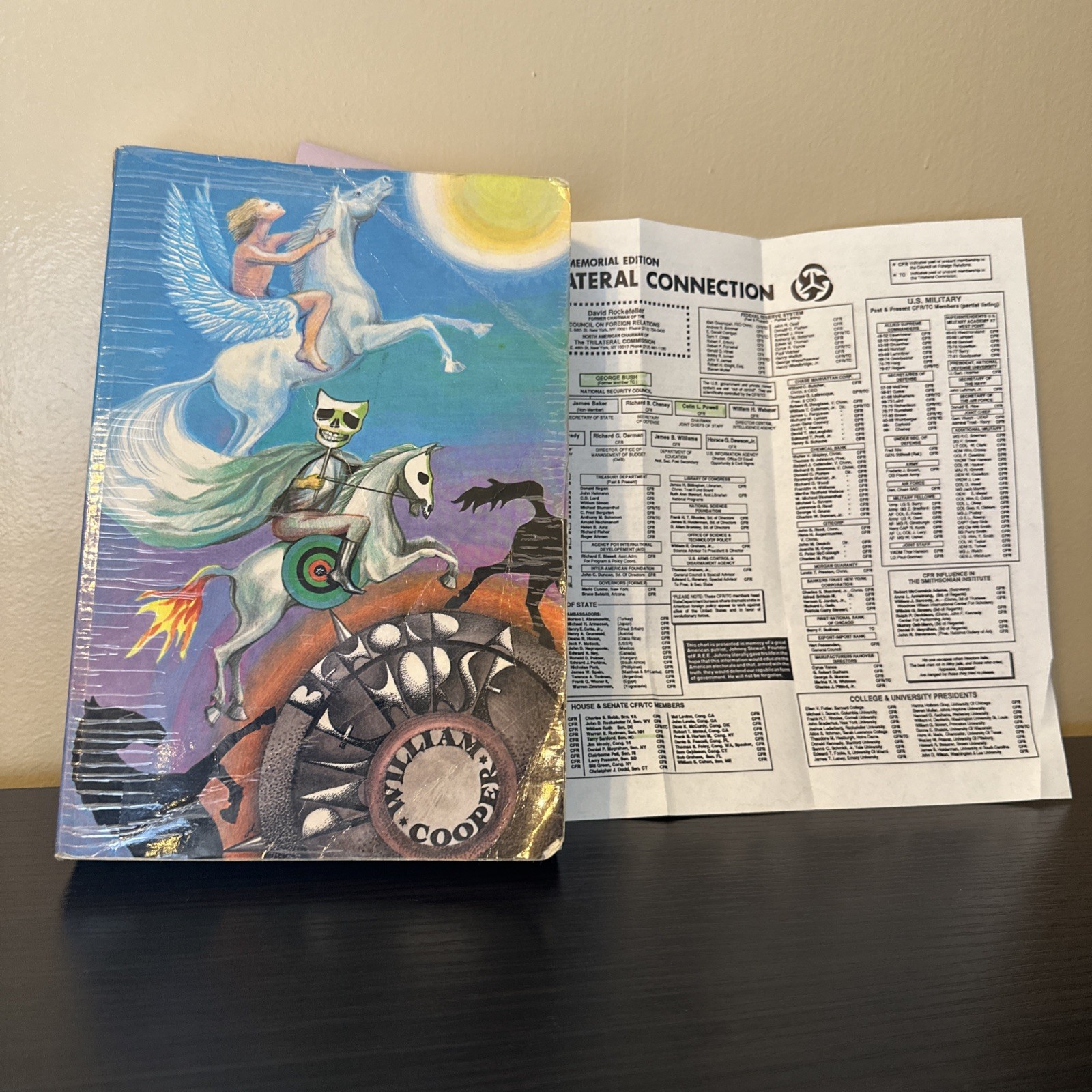 Behold a Pale Horse William Cooper Unrevised 1991 500p Protocols of Zion CFR NWO