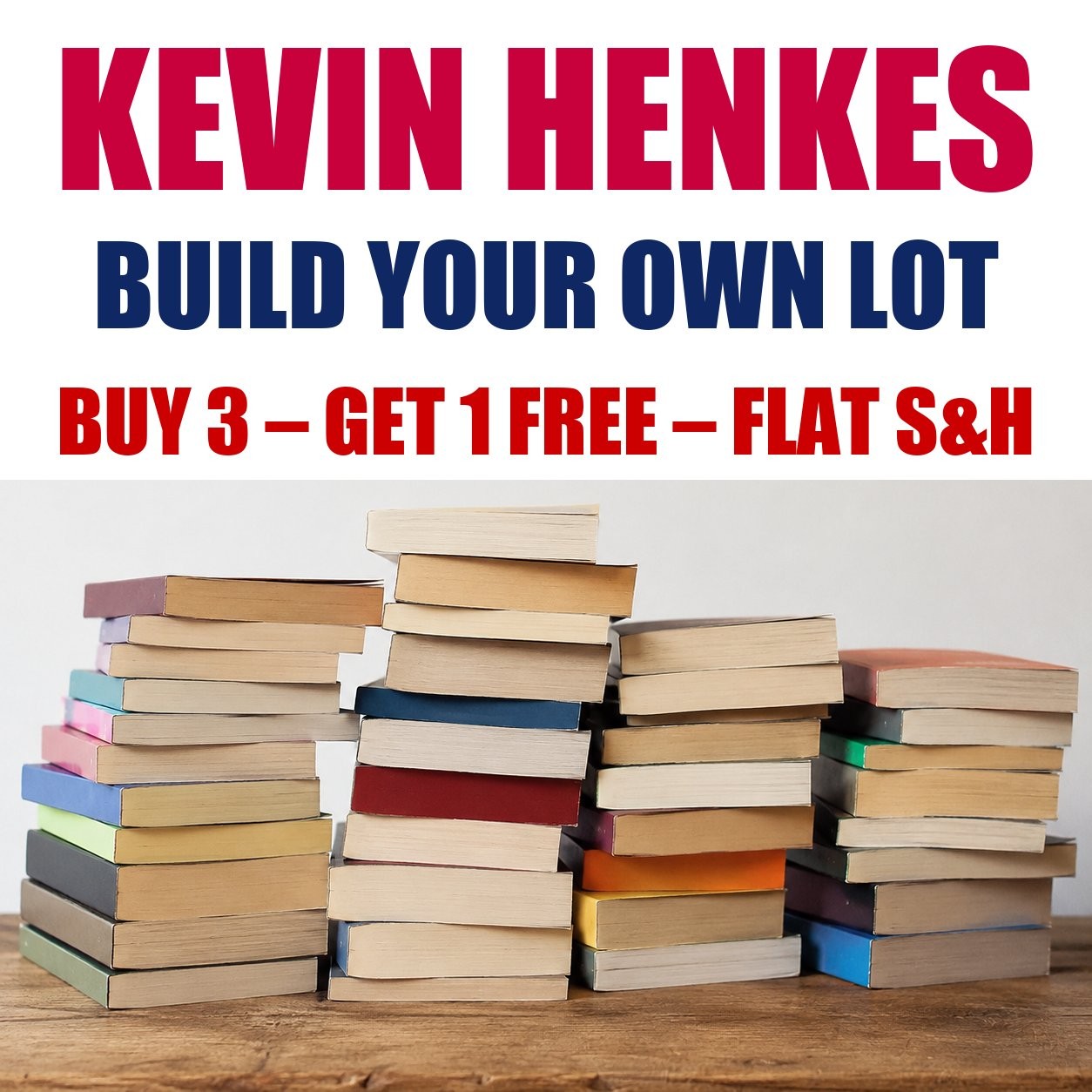Kevin Henkes Paperback Books – Build Your Own Book Lot – Flat Shipping