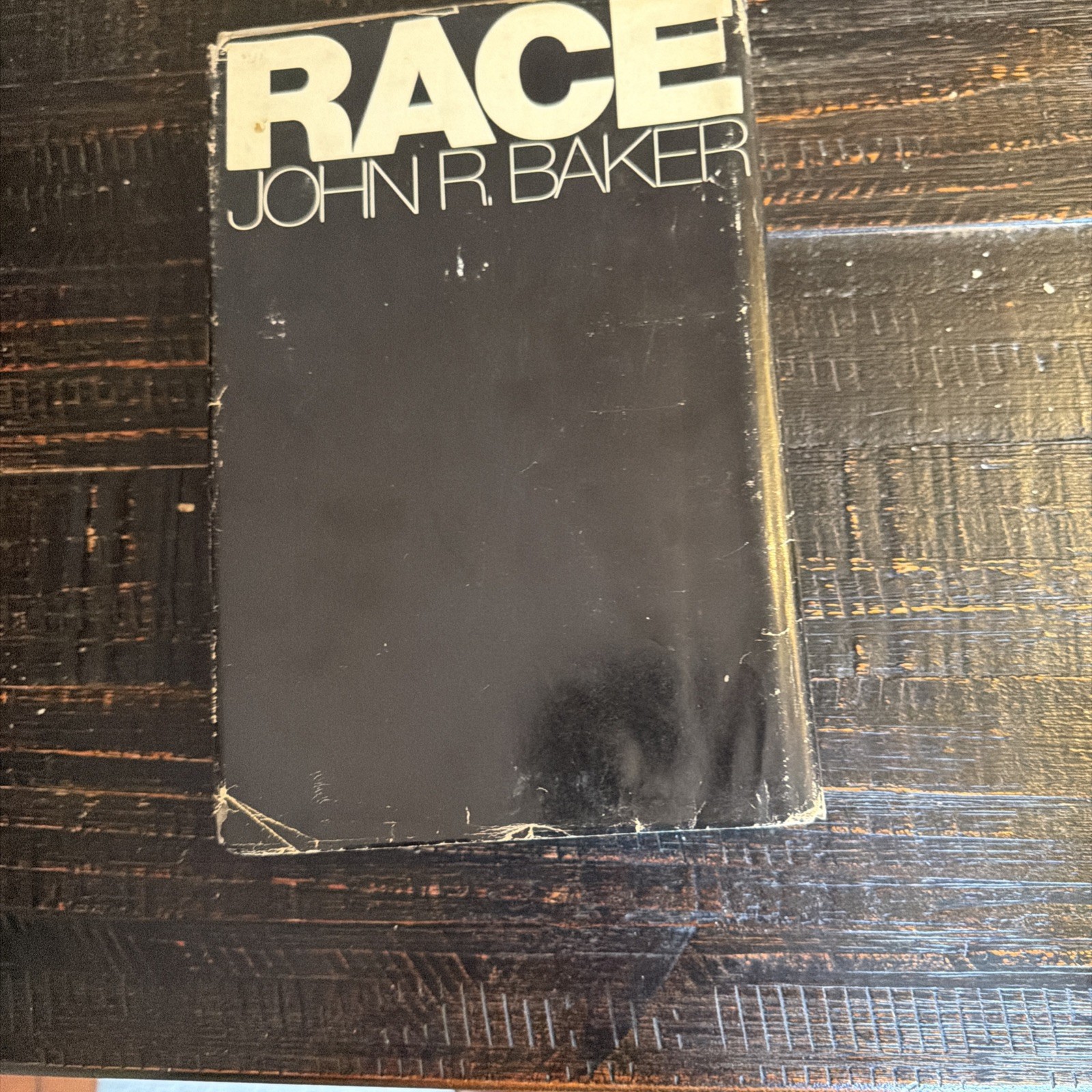 Race by John R. Baker 1974 Hardcover Dust Jacket