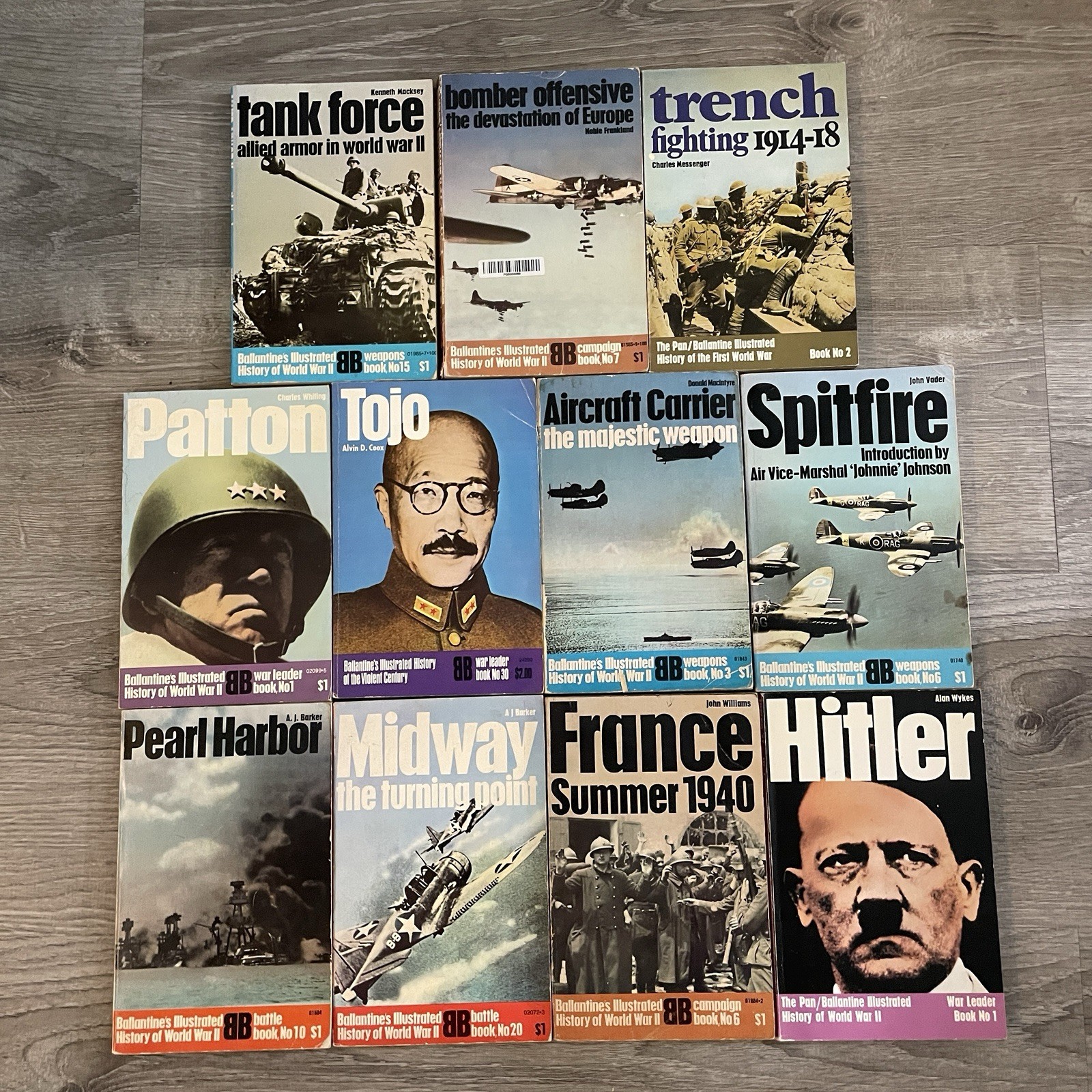 14 Ballantine Illustrated History WWII Weapons Books Lot World War 2 Military