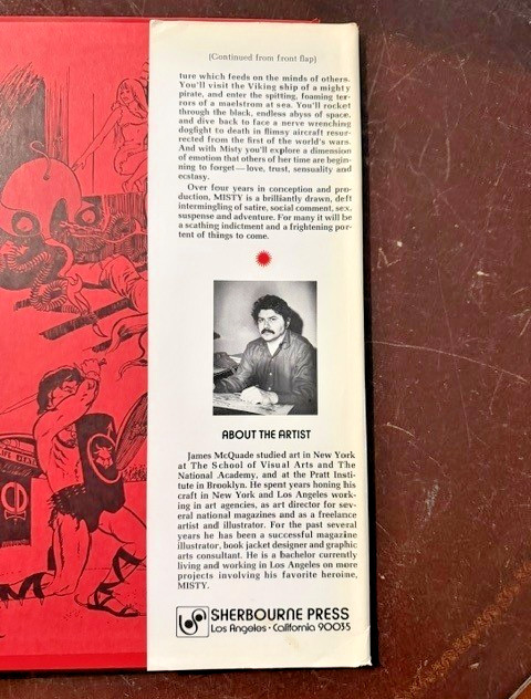Misty: An Adult Fantasy in Visuals 2nd printing James McQuade 1972 Hard cover