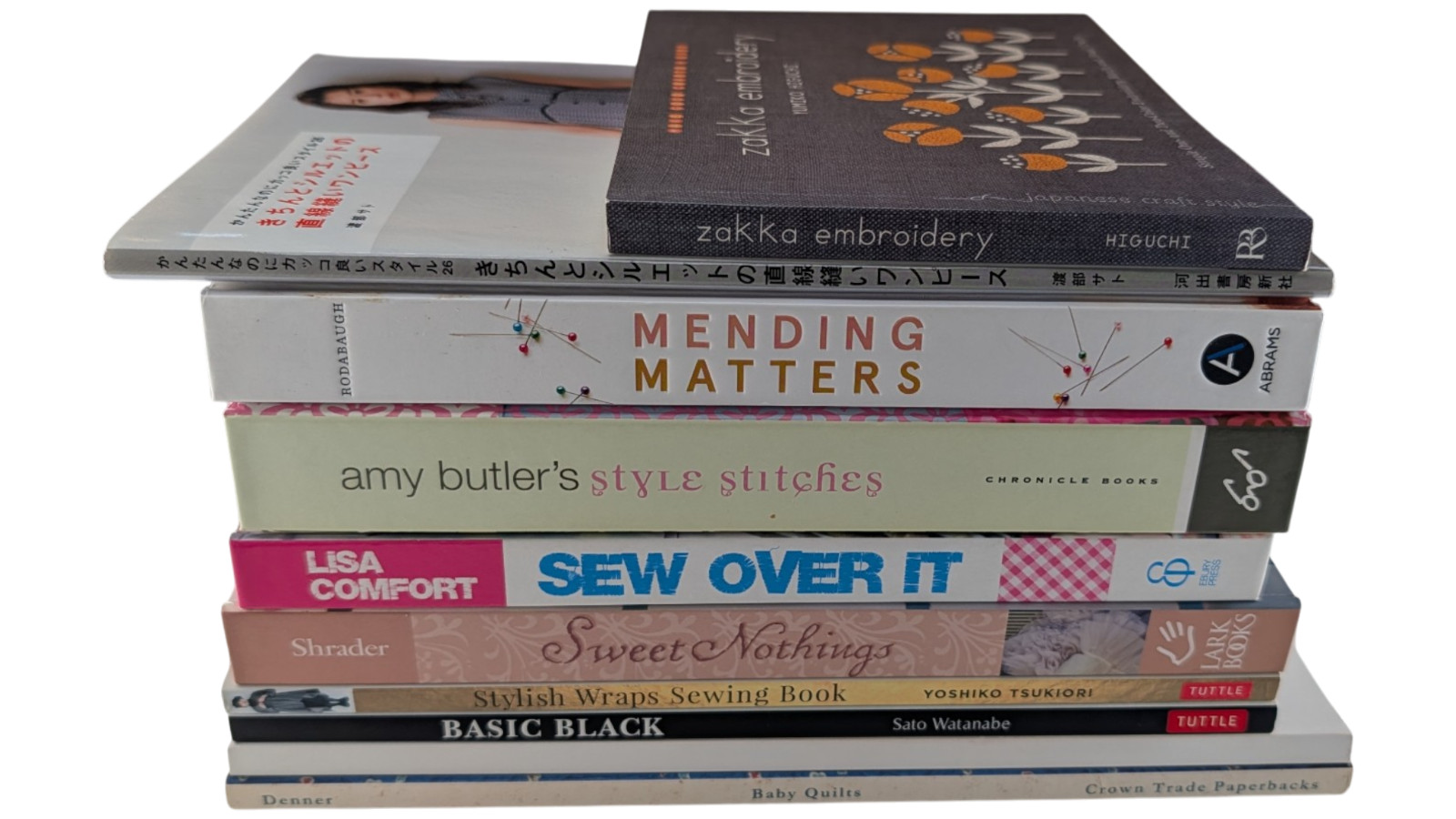 Lot 10 Sewing Pattern Craft Books OESD USB Quilting Embroidery Tuttle Abrams