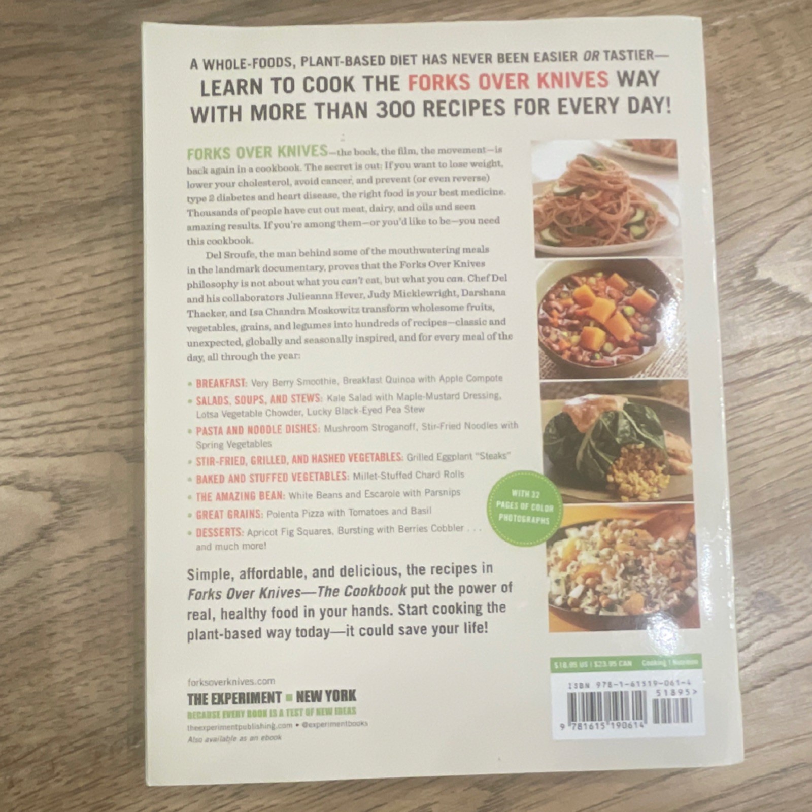 Forks Over Knives Cookbook Del Sroufe Plant-Based Recipes Paperback 2012