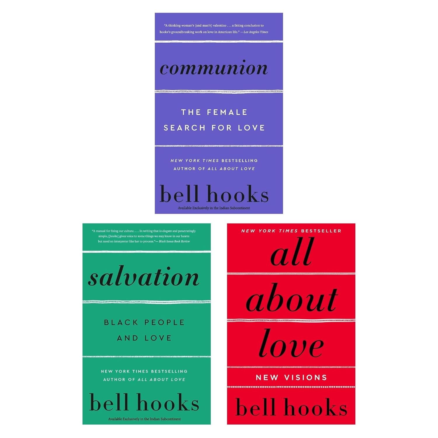 Love Trilogy Set All About Love ,Salvation & communion by Bell hooks Paperback