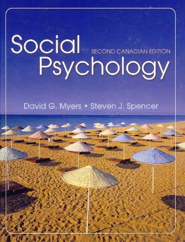Social Psychology – hardcover David G. Myers|Steven J. Spencer