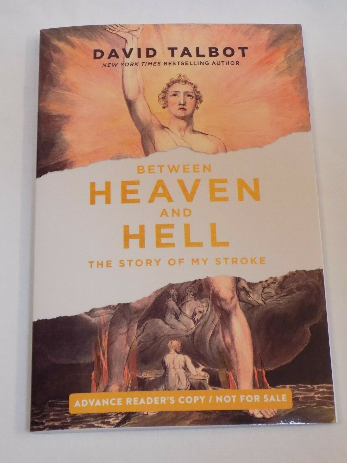 Between Heaven and Hell The Story of my Stroke David Talbot ARC Advance Reader