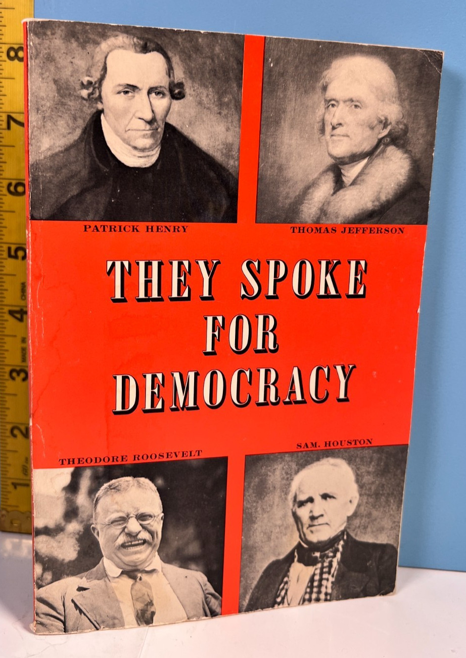🔥They Spoke for Democracy Scribner & Press PB 1958🔥