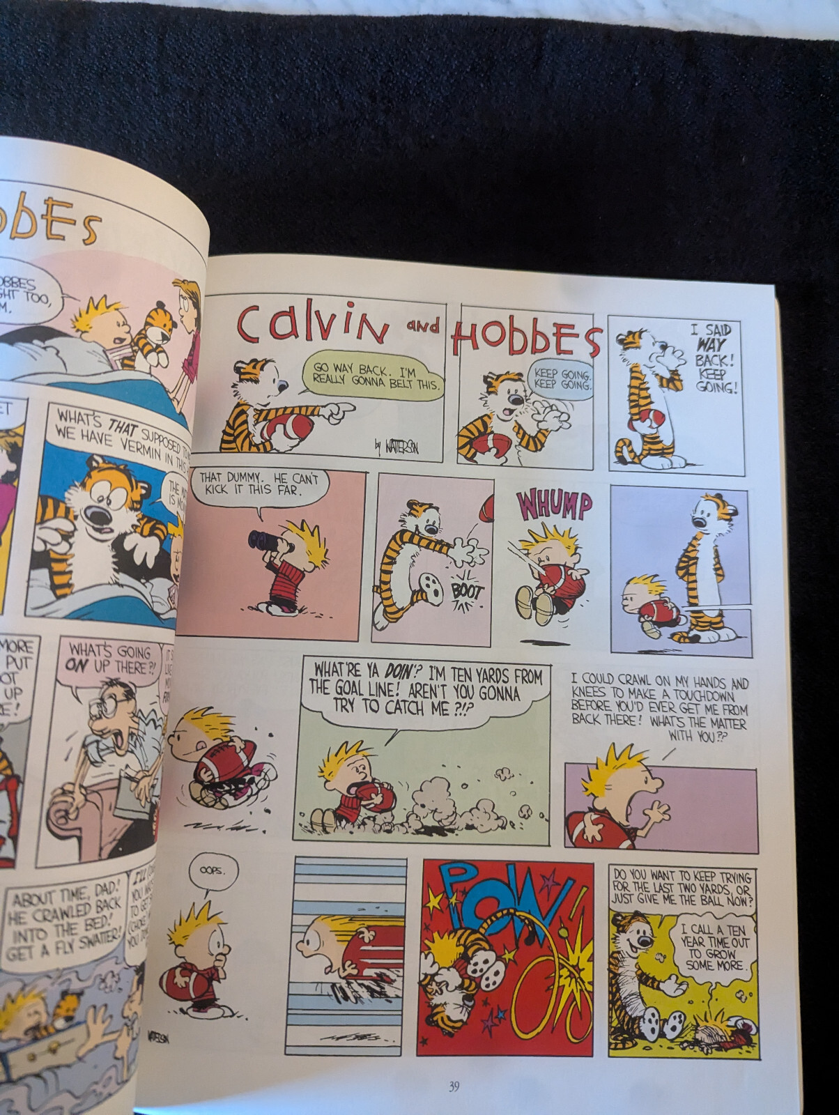 SIGNED BY BILL WATTERSON – The Calvin and Hobbes Lazy Sunday Book RARE AUTHENTIC