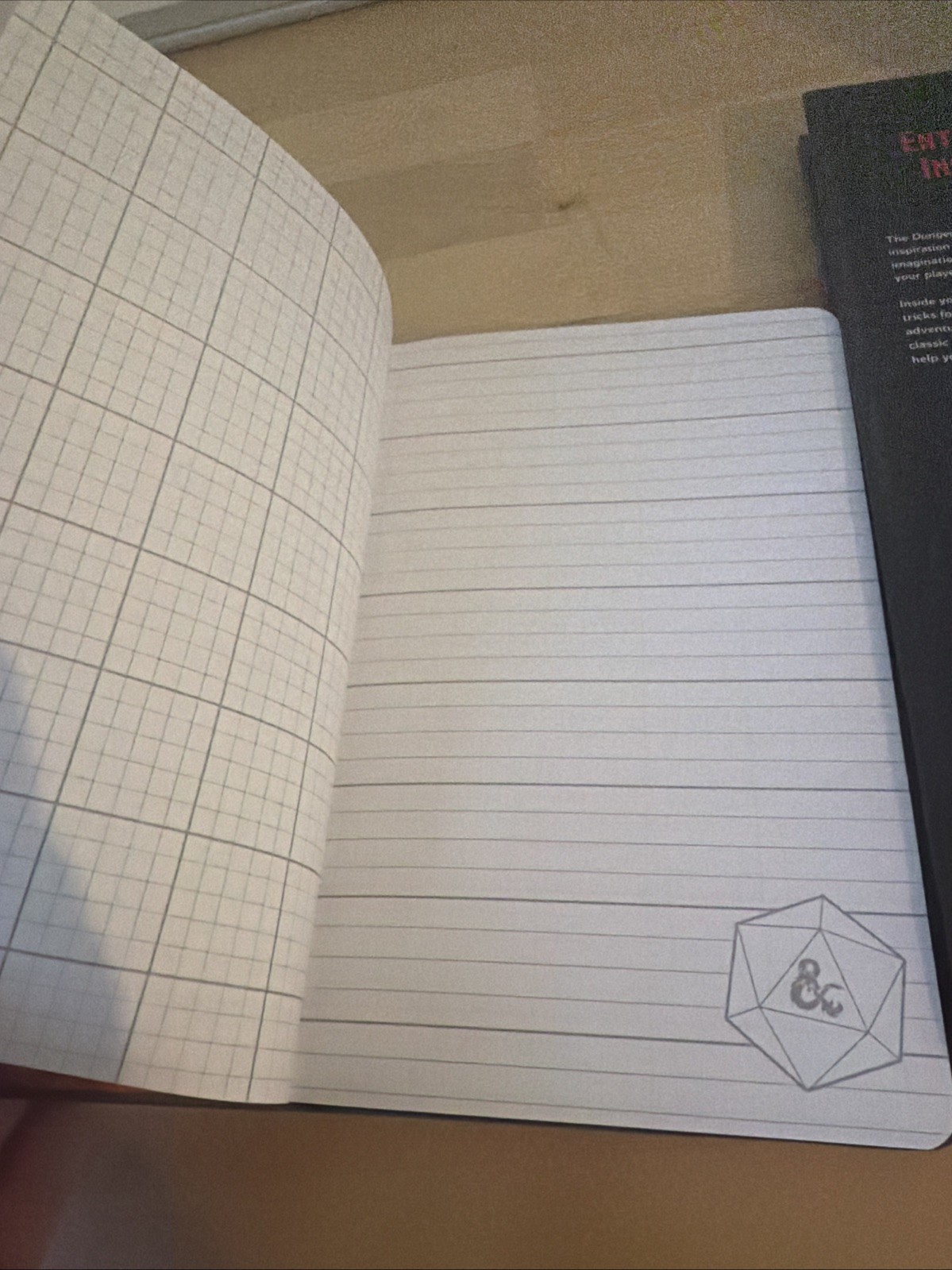 Dungeons & Dragons Dungeon Master’s Guide HC + Player’s Notebook Journal Lot