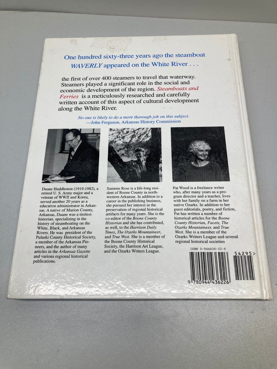 Steamboats and Ferries on White River Huddleston Rose Wood 1985 History