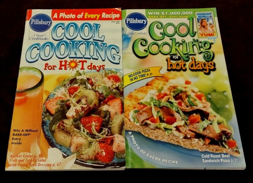 2 Pillsbury Classic Cookbooks COOL COOKING FOR HOT DAYS July 1997, 1999