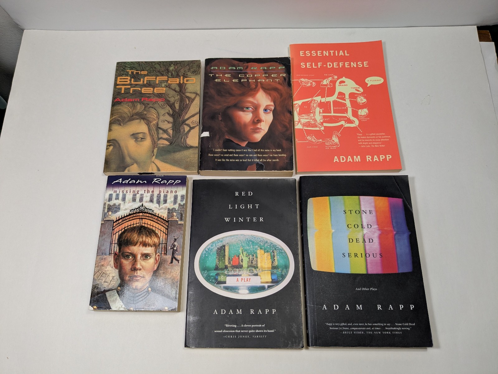 Adam Rapp Book Lot 6 Paperbacks YA Fiction Plays 1990s 2000s Y2K Young Adult