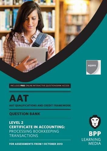 AAT Processing Bookkeeping Transac… by BPP Learning Media Paperback / softback