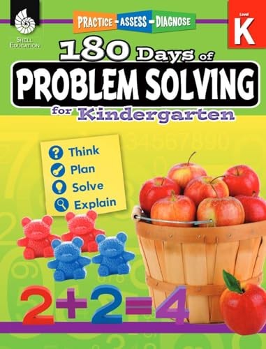 Shell Education 180 Days of Problem Solving for Kindergarten